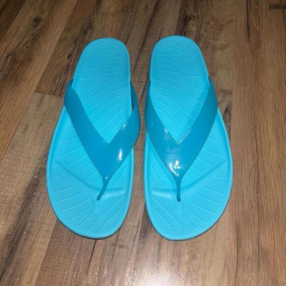 Crocs Flip Flop Sandals Size 10 - Picture 1 of 6
